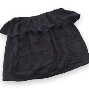 NWOT Express Ruffle Tube Top in Black Size Small